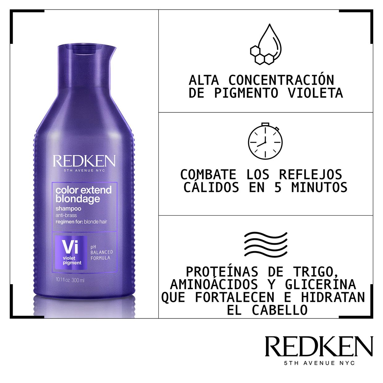 Redken shampoo Color Extend Blondage 300ml -Violeta