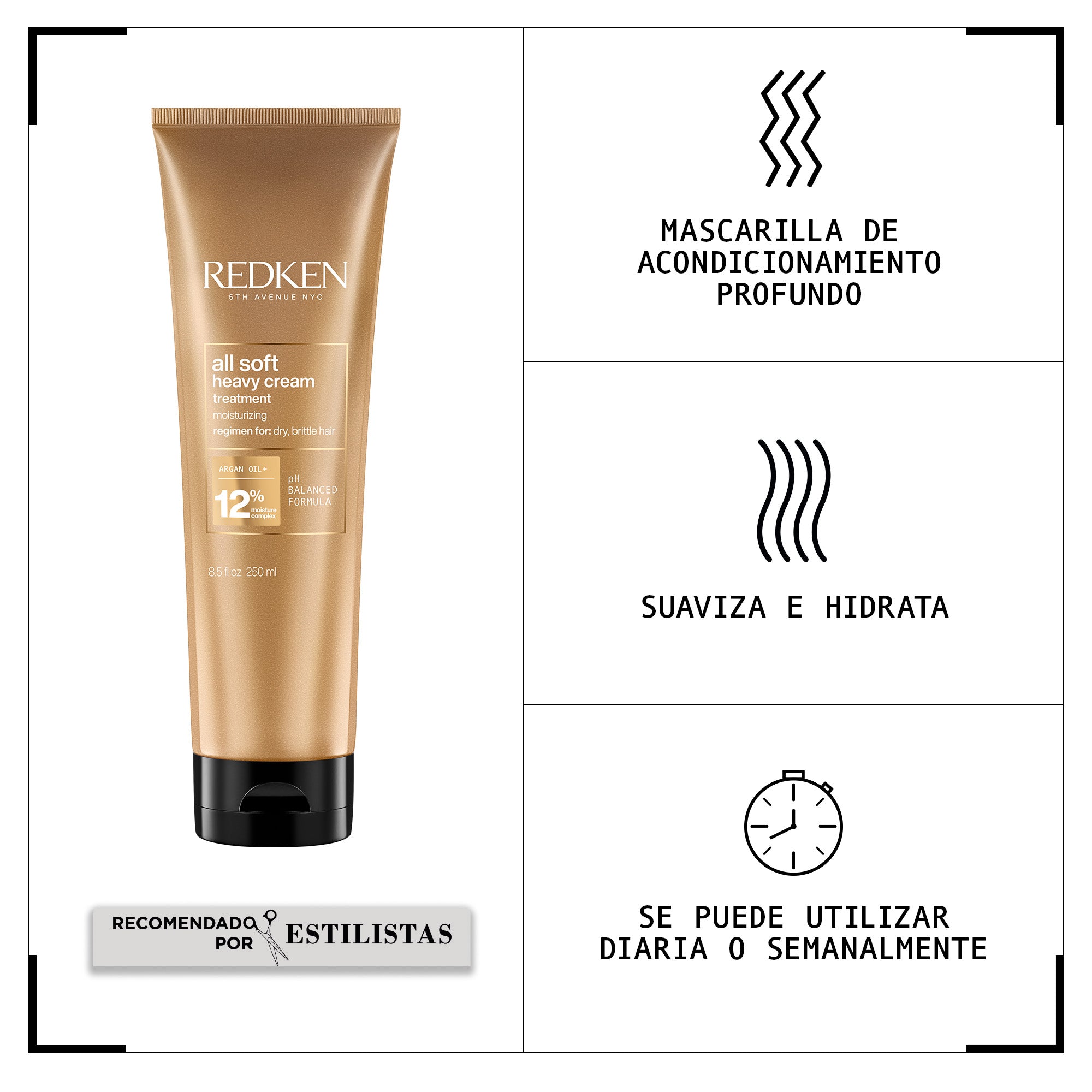Redken Mascarilla all soft 250ml