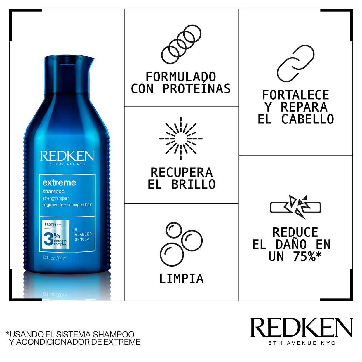Redken shampoo Extreme 300ml