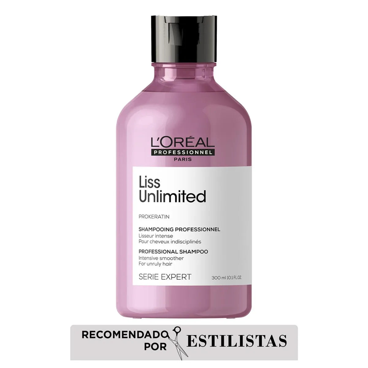 Loreal Shampoo Para cabello con Frizz Liss Unlimited 300ml